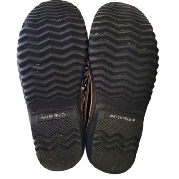 Sorel Joan of Arctic Waterproof Suede Leather Winte Snow Boot Brown Gray Women 7 - Picture 3 of 14